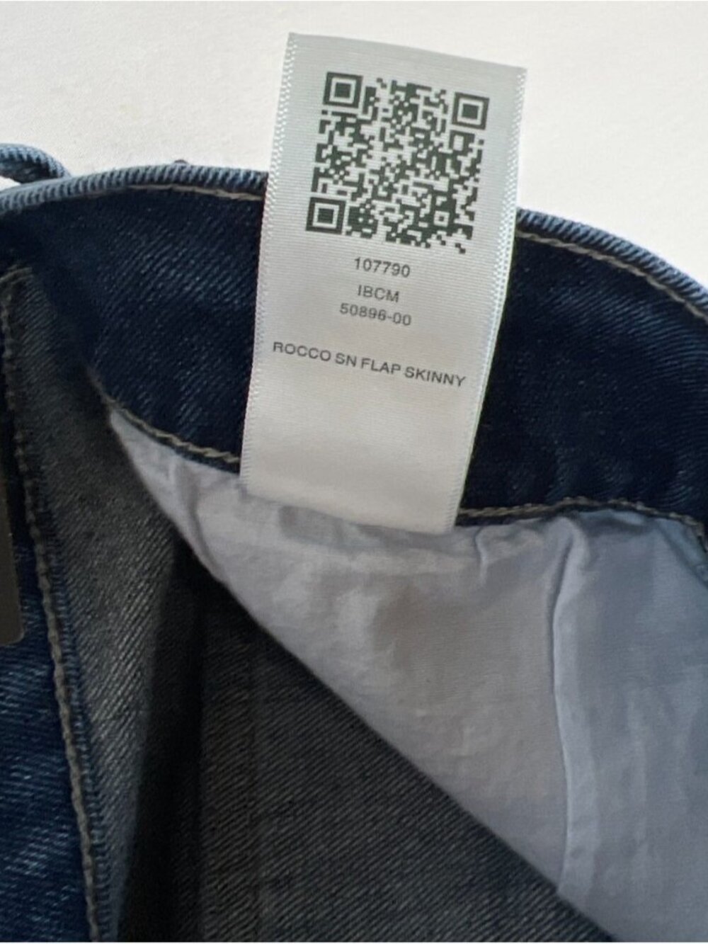 True Religion Men's 36 Rocco Relaxed Skinny Blue Flap Pocket Jeans NWT - Picture 13 of 14